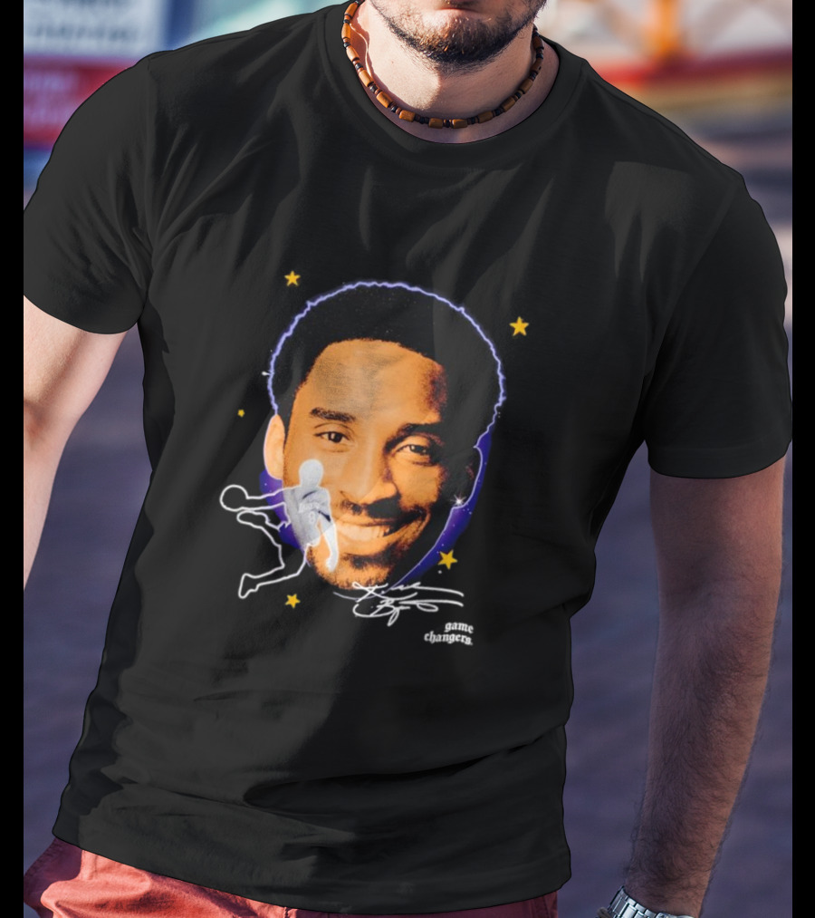 Kobe Bryant Game Changers Starry Big Face T-Shirt