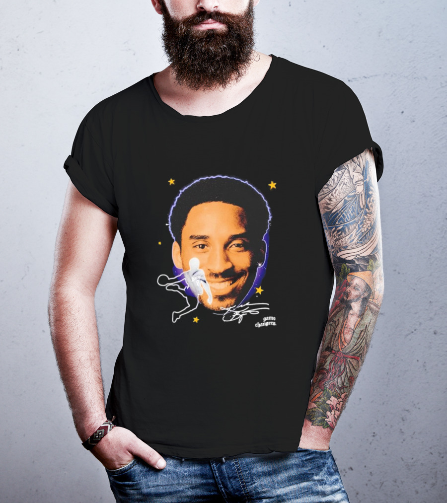 Kobe Bryant Game Changers Starry Big Face T-Shirt