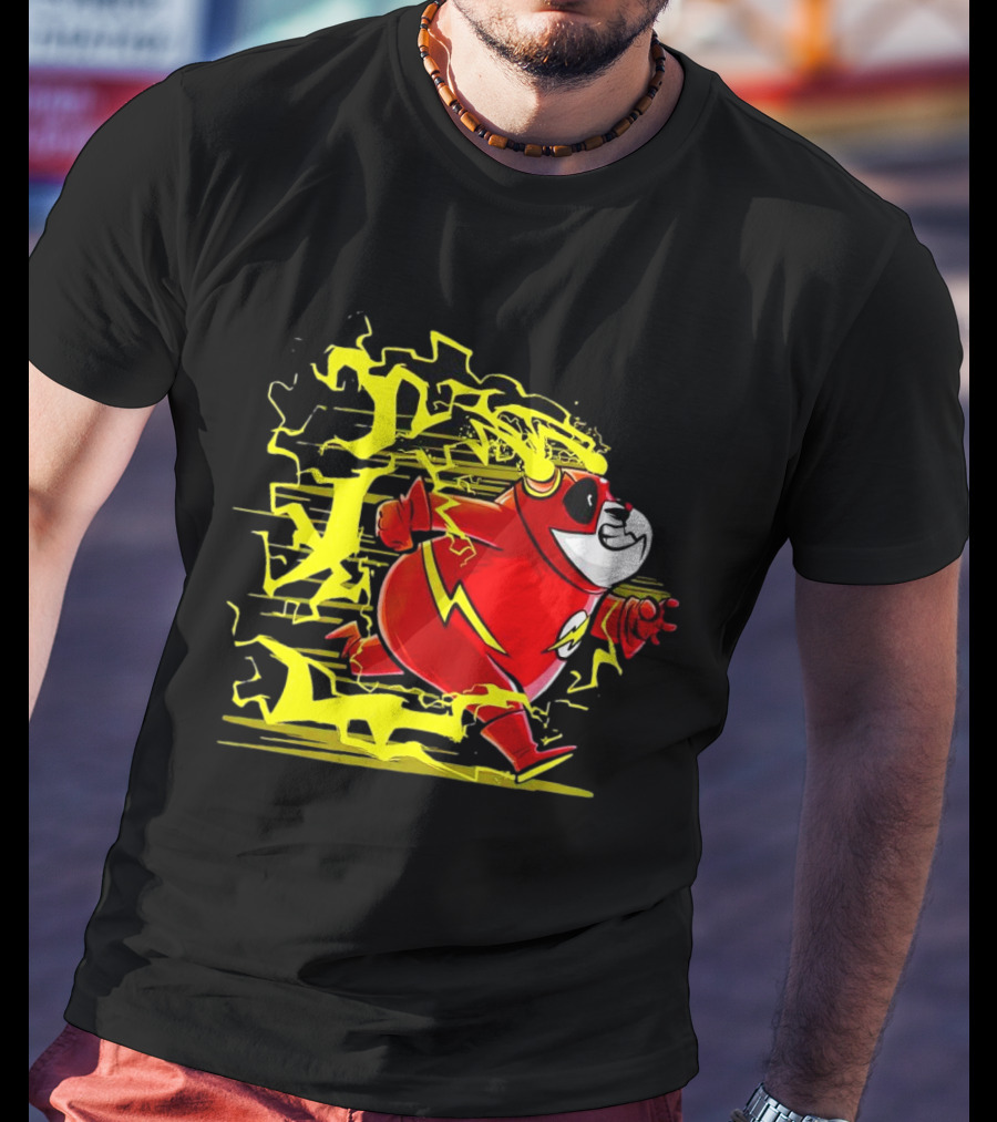 Flash Panda Velocipanda Lightning Hero Charge T-Shirt