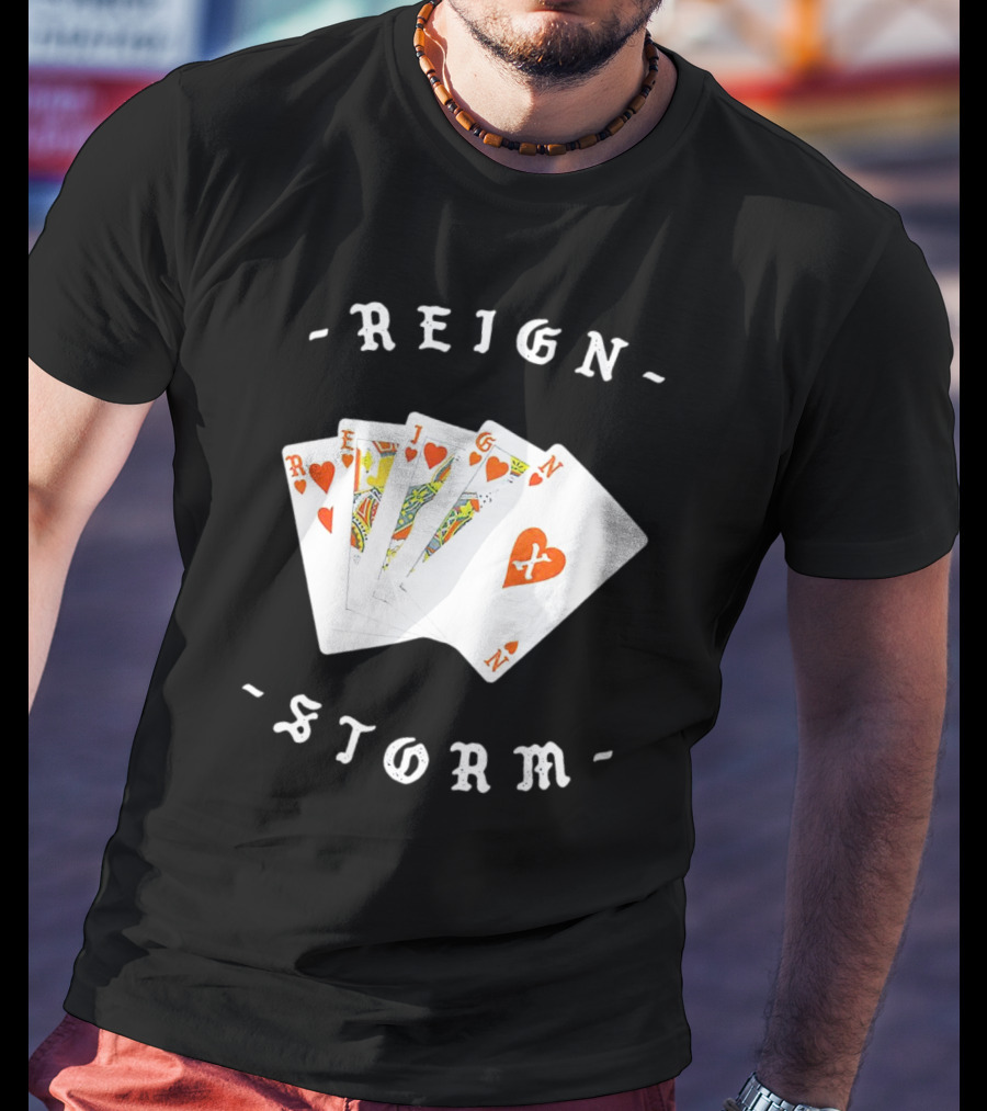 Reign X Playing Cards Hearts Deck Storm T-Shirt