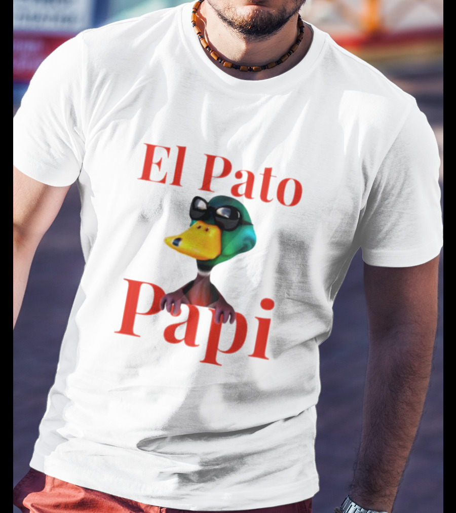 El Pato Papi Duck Character Sunglasses T-Shirt
