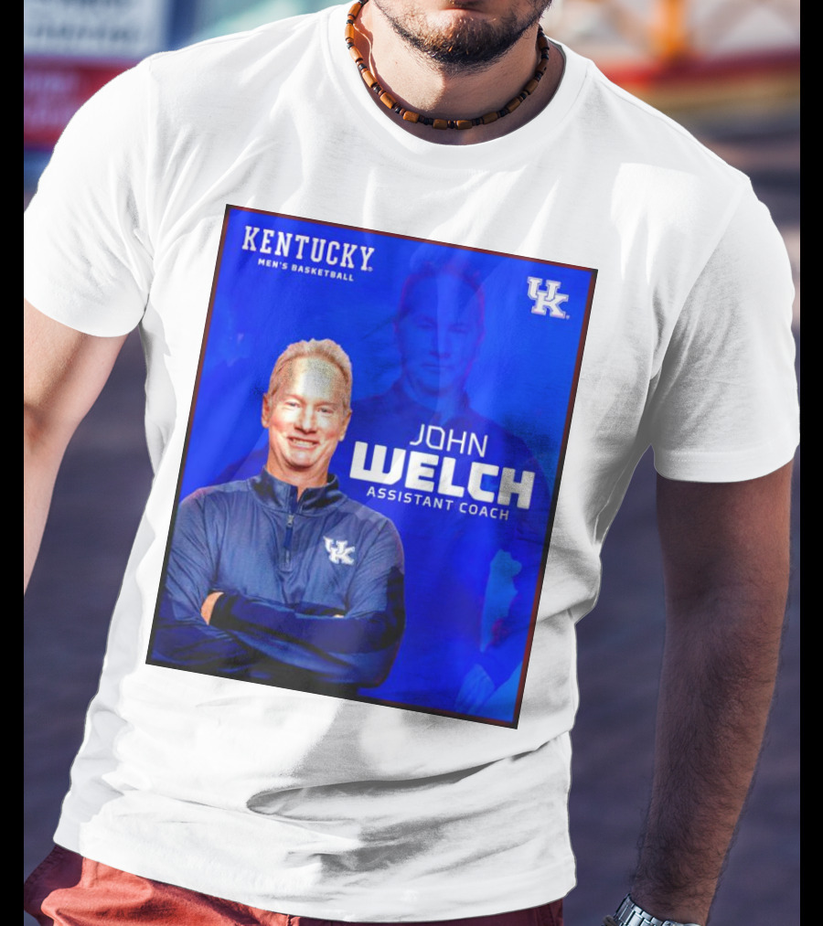 Kentucky Men's Basketball John Welch Assistant Coach UK T-Shirt