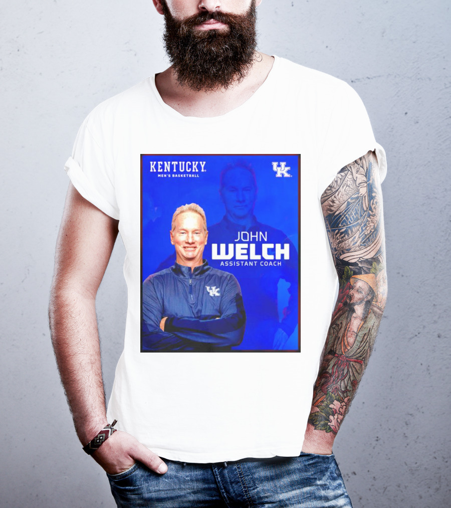 Kentucky Men's Basketball John Welch Assistant Coach UK T-Shirt