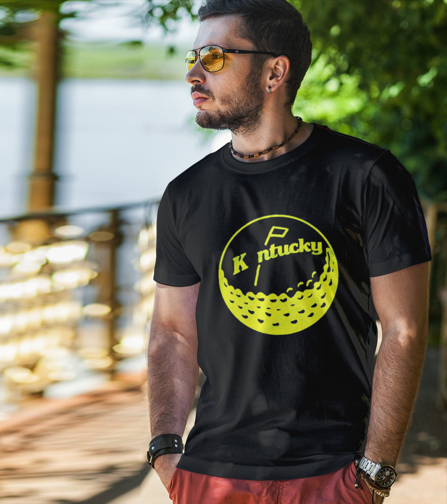 Kentucky Golf Ball Logo With Retro T-Shirt