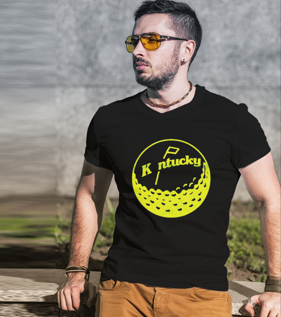 Kentucky Golf Ball Logo With Retro T-Shirt