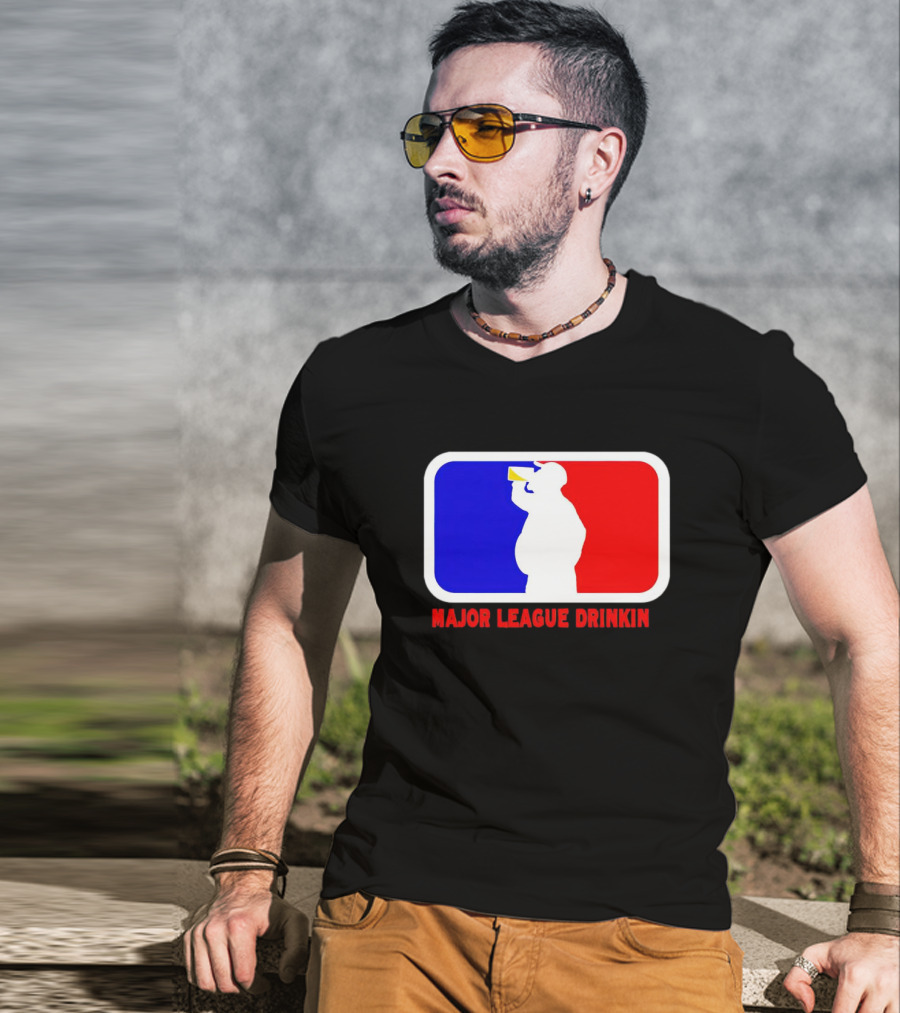 Major League Drinkin Red White Blue T-Shirt