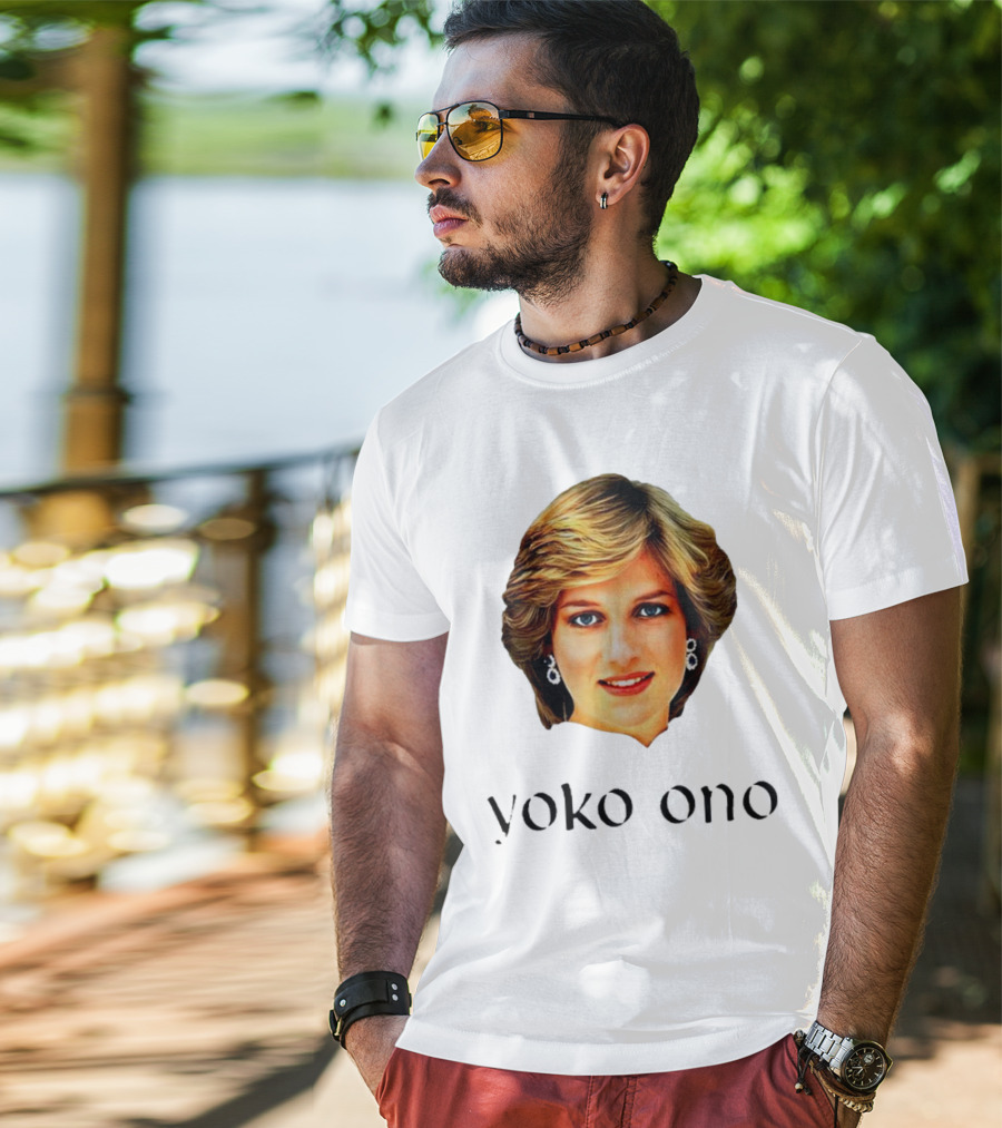 Yoko Ono Diana Iconic Style Fusion T-Shirt
