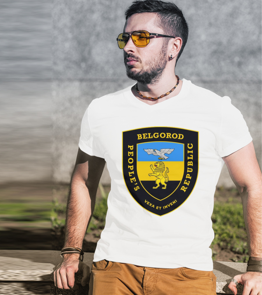 Belgorod People's Republic Emblem Vexa Et Inveni Shield Lion And Eagle Crest T-Shirt