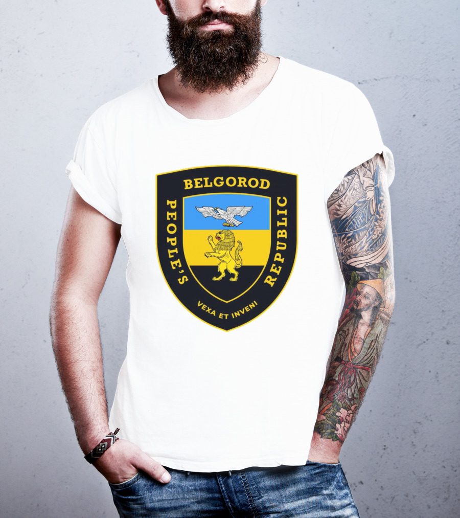 Belgorod People's Republic Emblem Vexa Et Inveni Shield Lion And Eagle Crest T-Shirt