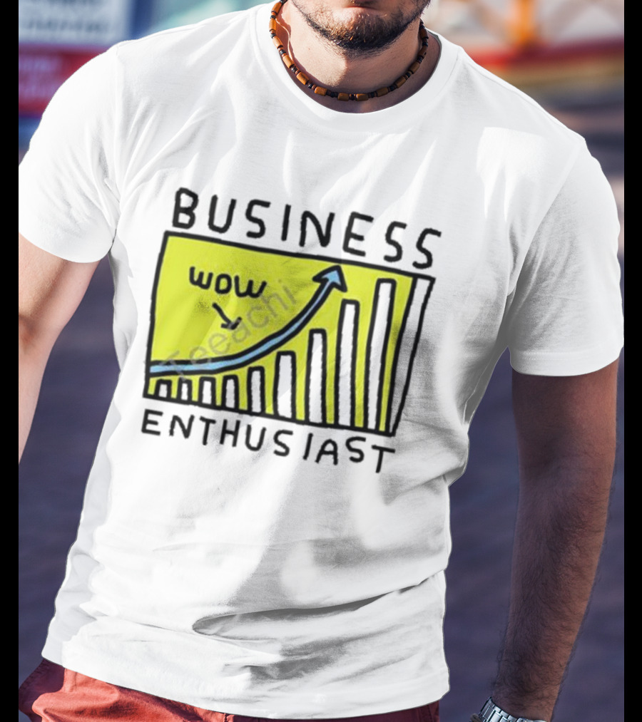 Business Enthusiast Wow Arrow Graph T-Shirt