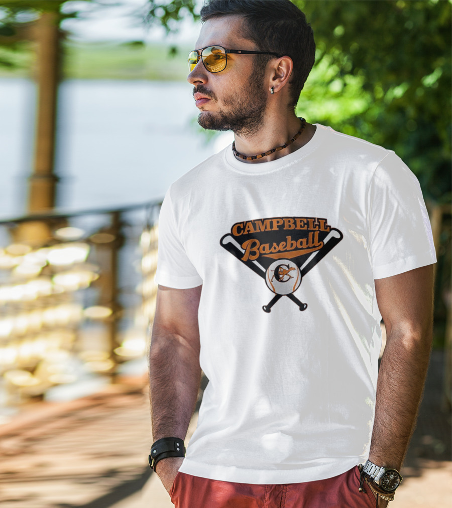 Campbell Baseball Campbell University Baseball Bats T-Shirt