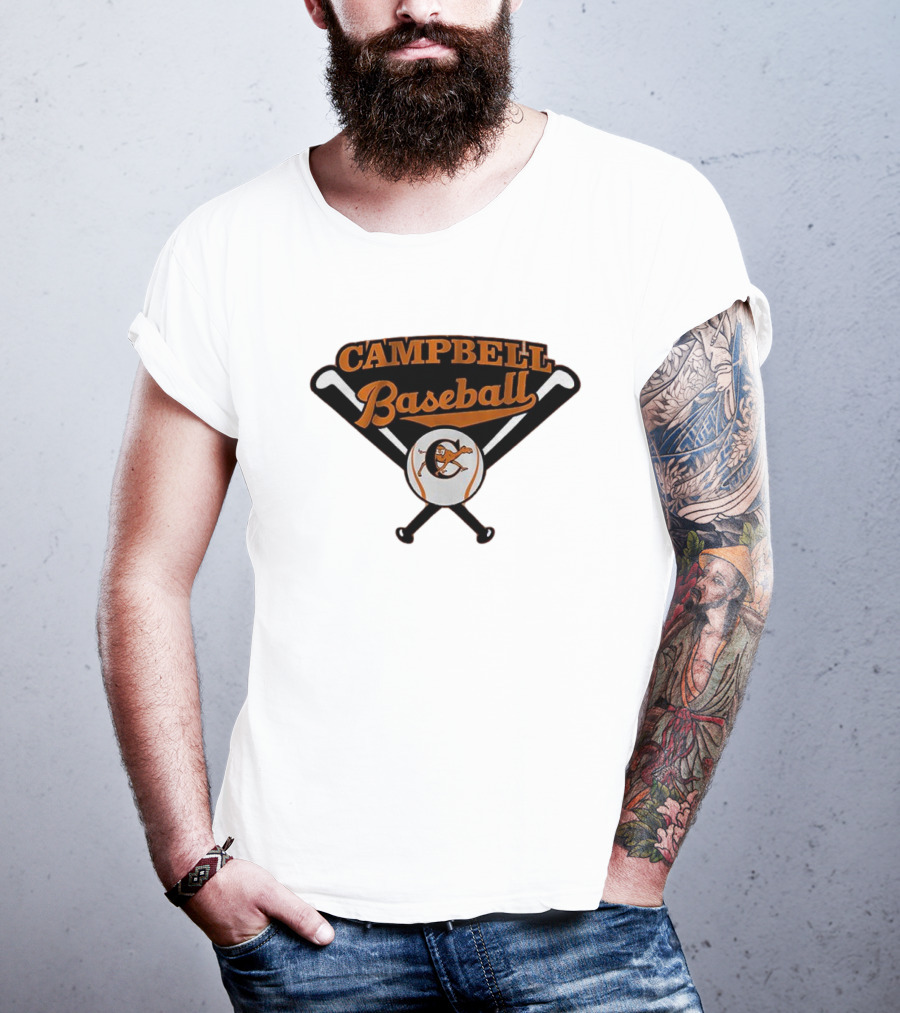 Campbell Baseball Campbell University Baseball Bats T-Shirt