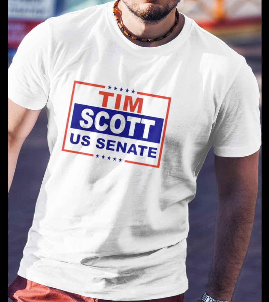 Tim Scott US Senate Campaign Red And Blue Stars T-Shirt