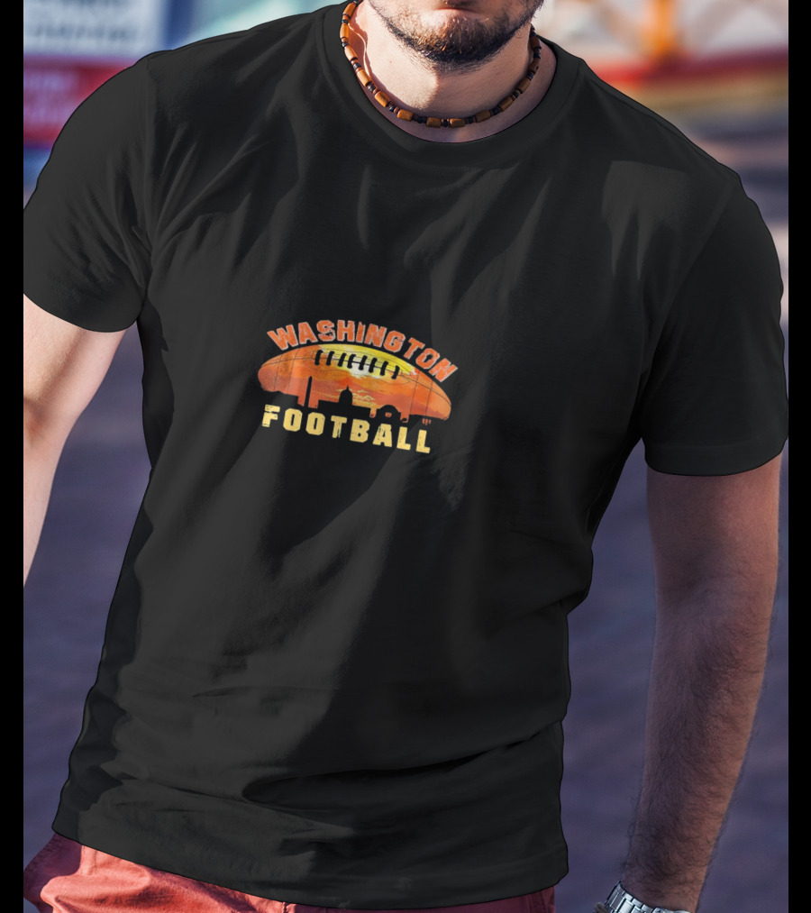 Washington Football City Skyline Sunset T-Shirt