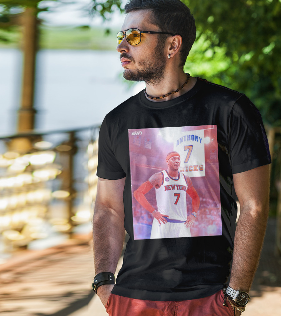 Anthony 7 New York Knicks Basketball Jersey T-Shirt