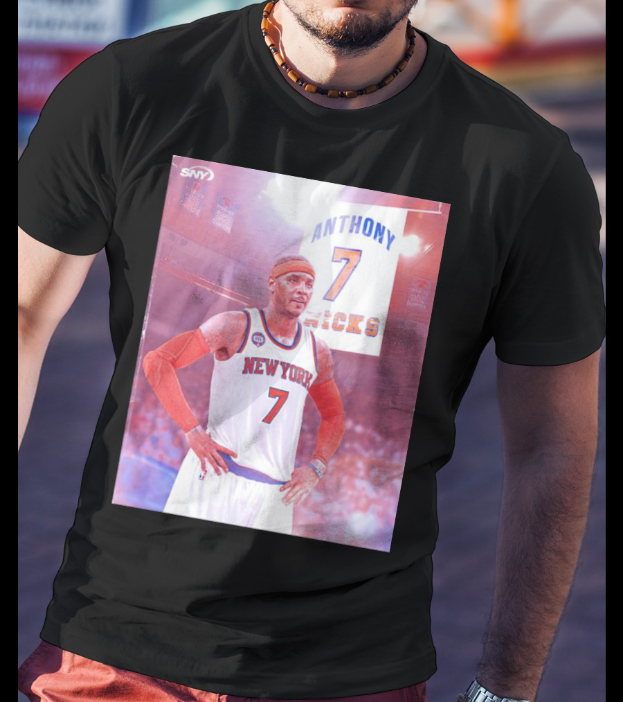 Anthony 7 New York Knicks Basketball Jersey T-Shirt