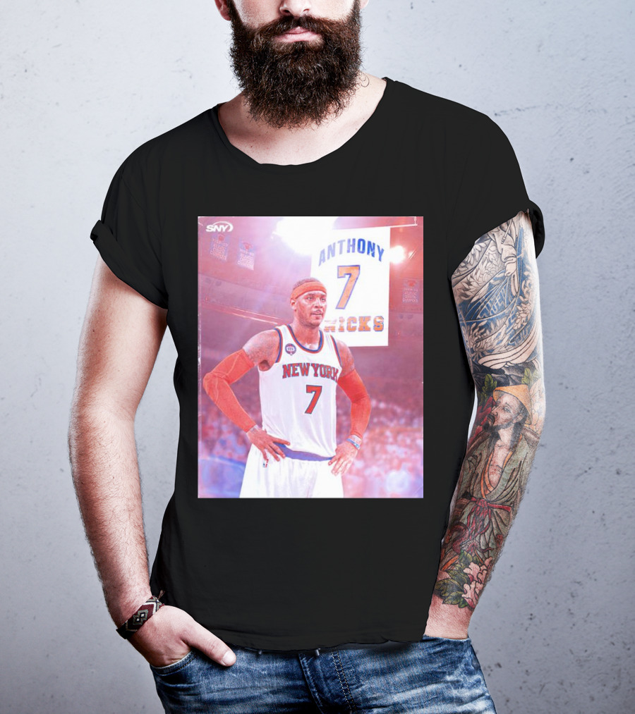 Anthony 7 New York Knicks Basketball Jersey T-Shirt