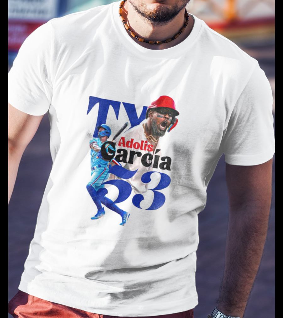 Adolis Garcia Texas Rangers 53 El Bombi Baseball Player T-Shirt