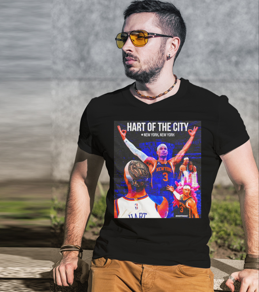 Hart Of The City New York Knicks Josh Hart Basketball NYC T-Shirt
