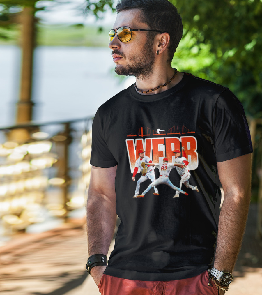 Logan Webb Baseball Action Trio 62 T-Shirt