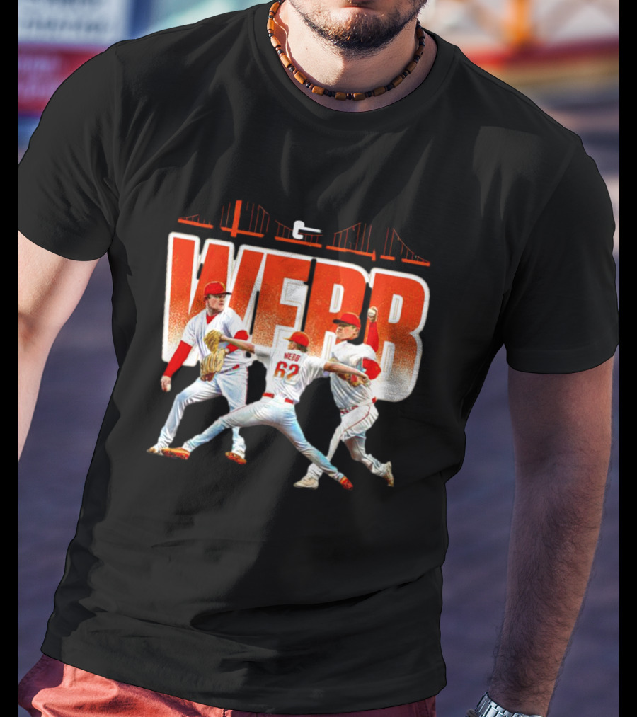 Logan Webb Baseball Action Trio 62 T-Shirt