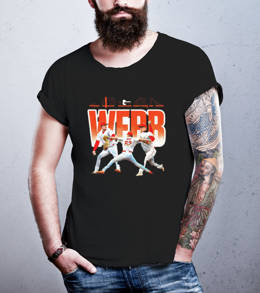 Logan Webb Baseball Action Trio 62 T-Shirt