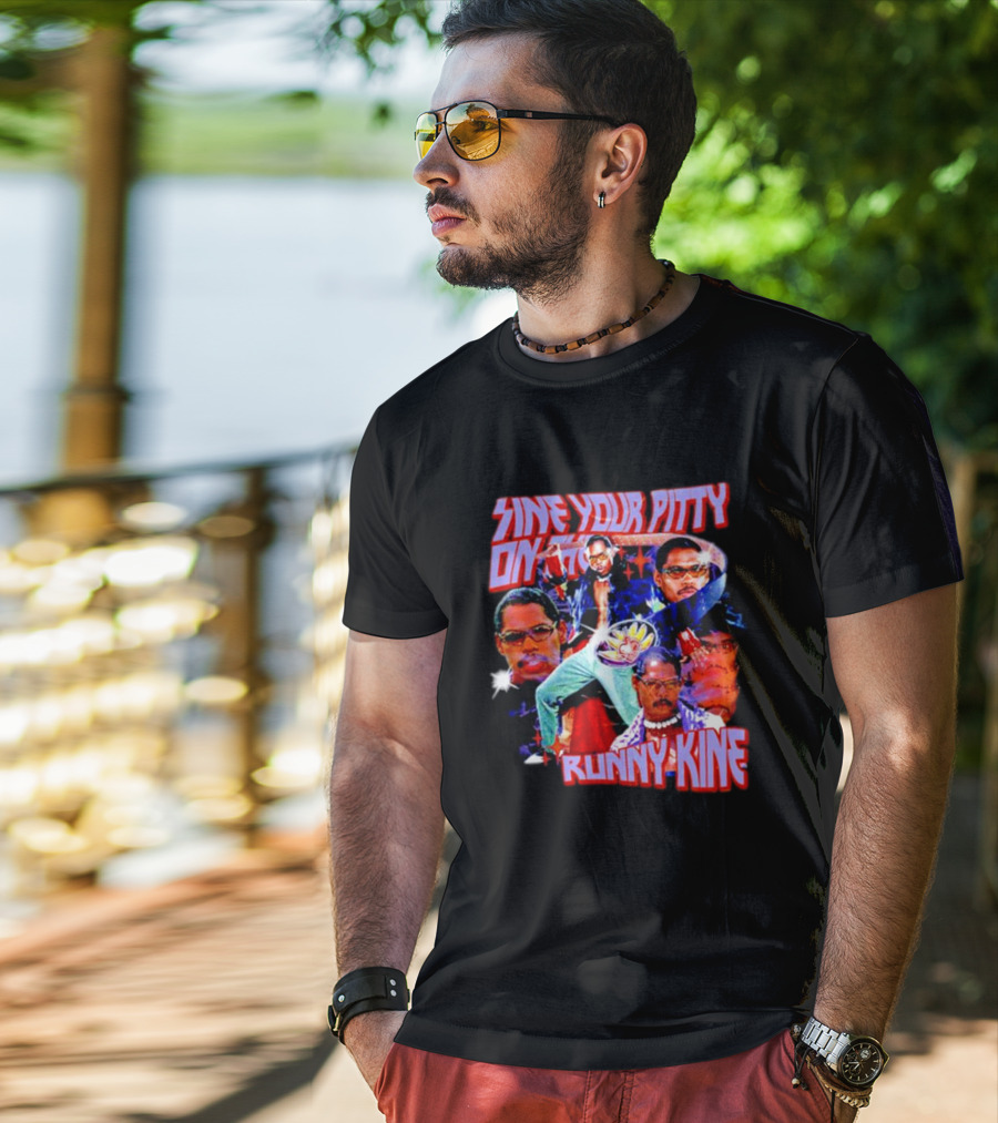 Sine Your Pitty On The Runny Kine Pootie Tang Collage T-Shirt