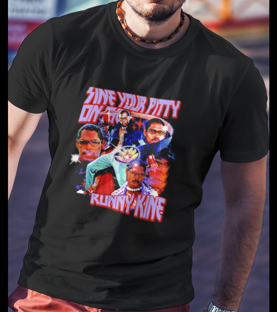 Sine Your Pitty On The Runny Kine Pootie Tang Collage T-Shirt