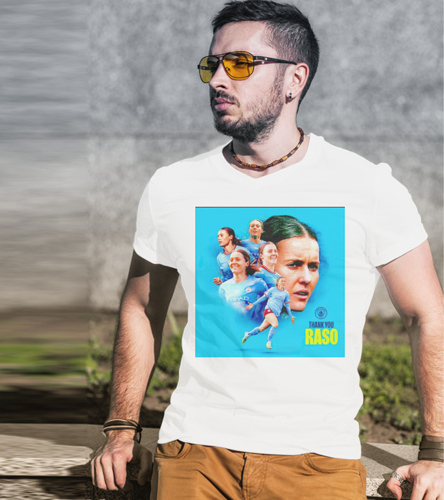 Thank You Raso Hayley Manchester City Etihad T-Shirt