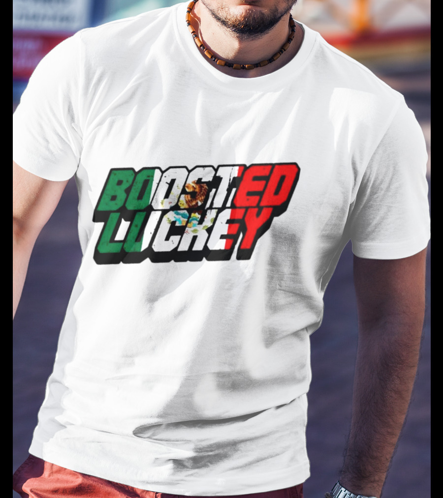 Boosted Luckey Mexico Mexican Flag Colors Eagle Emblem T-Shirt