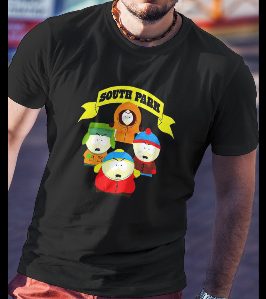 South Park Characters Iconic Group Kenny Kyle Stan Cartman T-Shirt