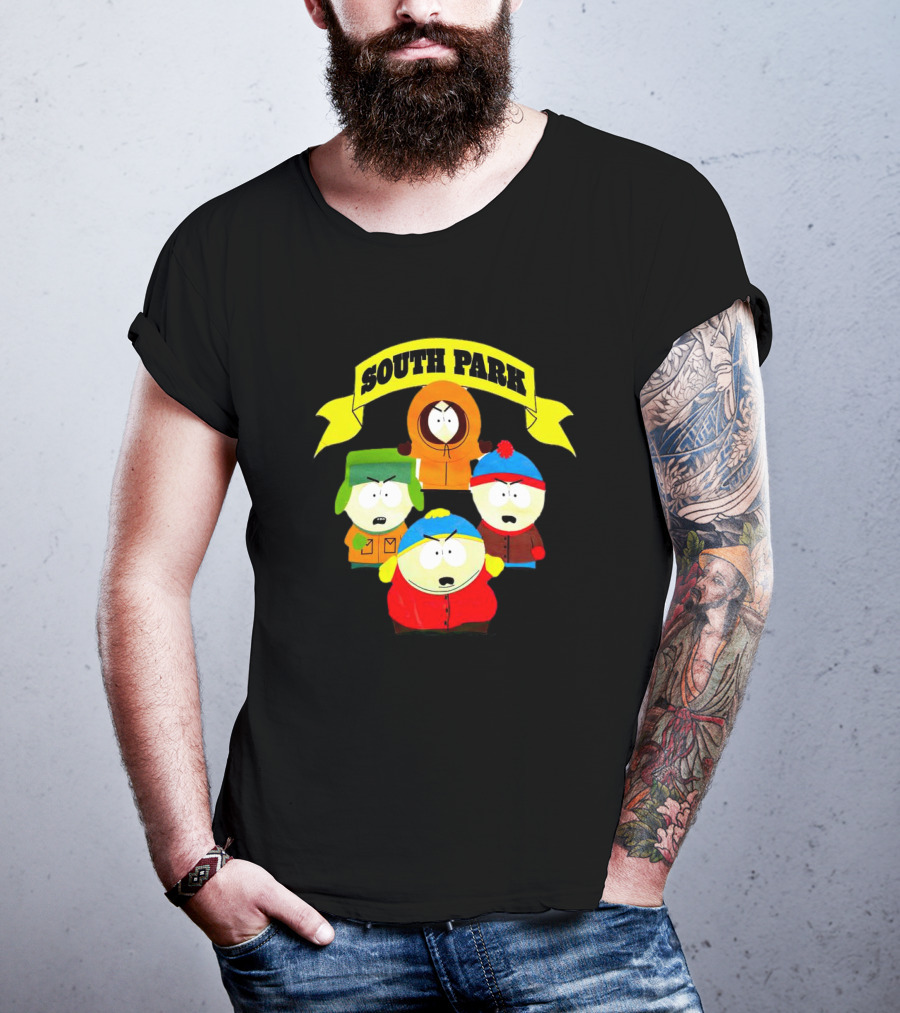 South Park Characters Iconic Group Kenny Kyle Stan Cartman T-Shirt