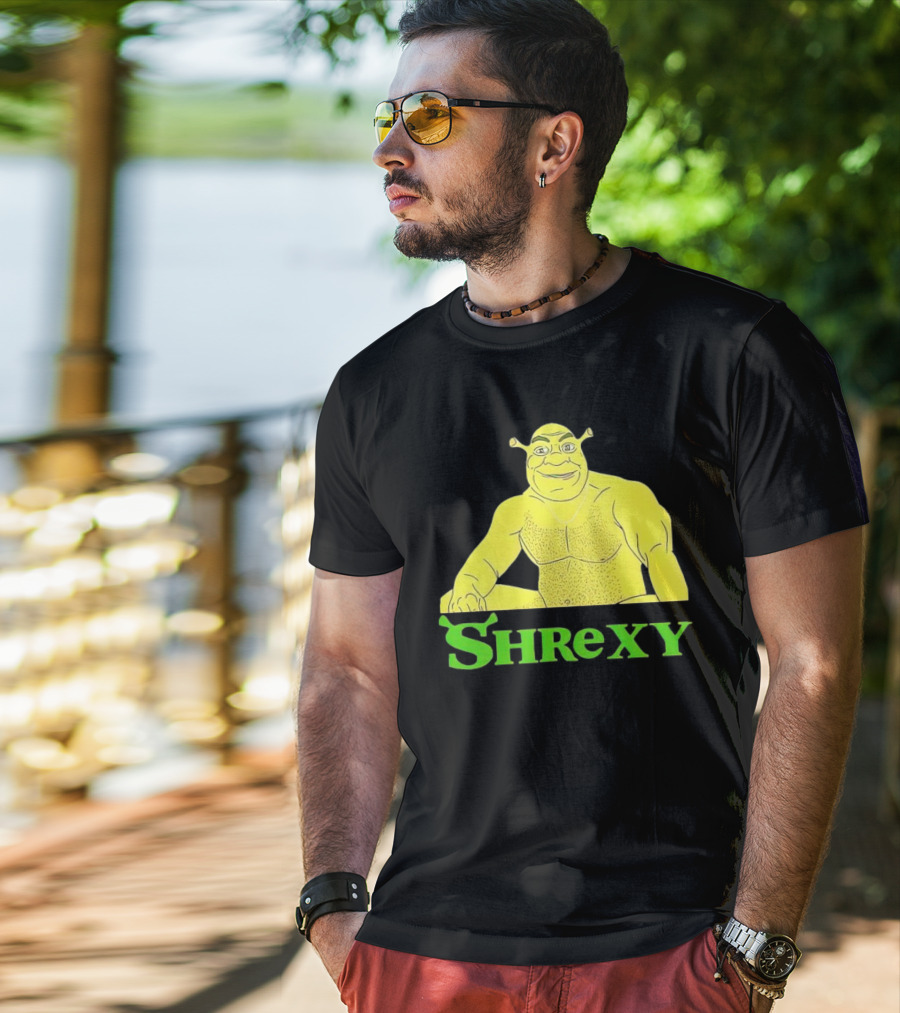 Shrek Shrexy Funny Ogre Meme T-Shirt