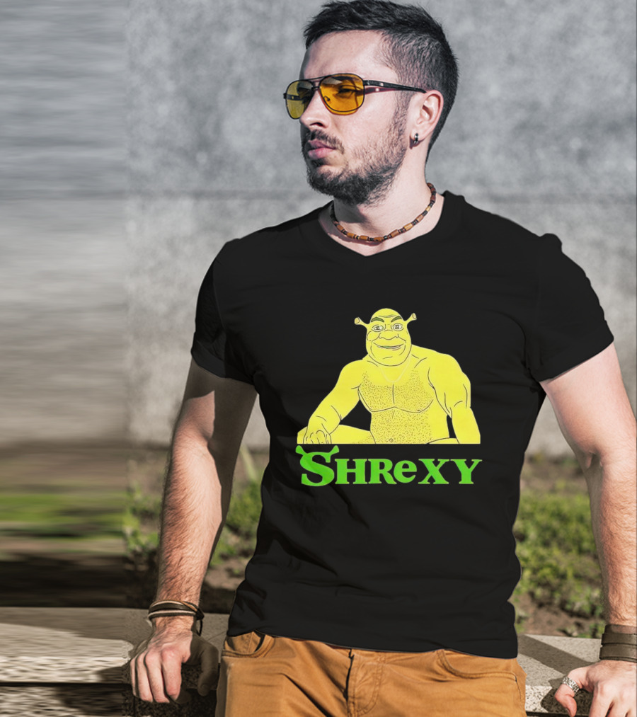 Shrek Shrexy Funny Ogre Meme T-Shirt