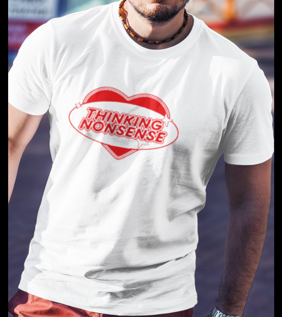 Thinking Nonsense Red Heart Star T-Shirt