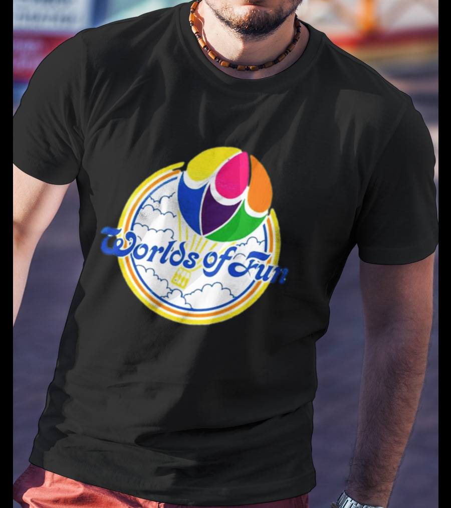Worlds Of Fun Hot Air Balloon Adventure Theme Park T-Shirt
