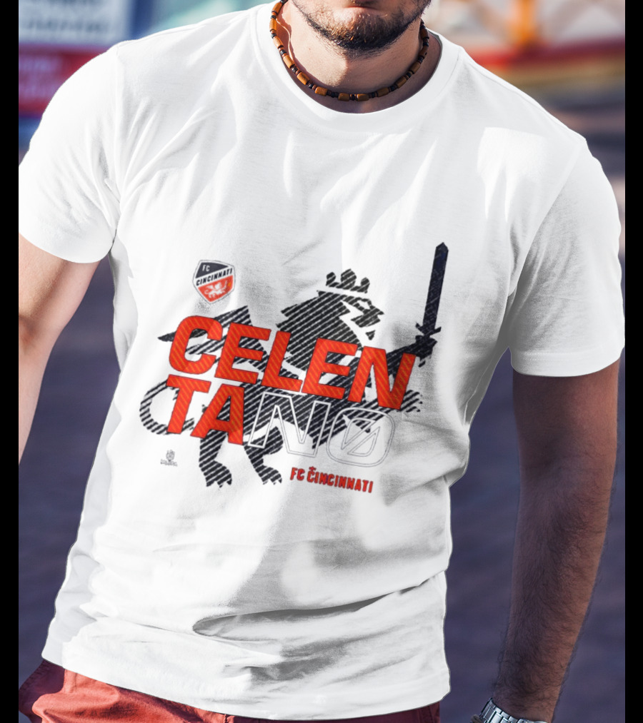 Celentano FC Cincinnati Lion Shield T-Shirt