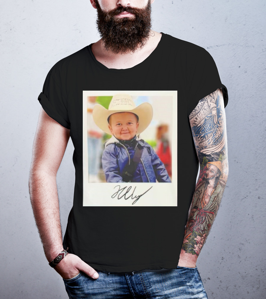 Hasbulla Magomedov Cowboy Polaroid Signature Image T-Shirt