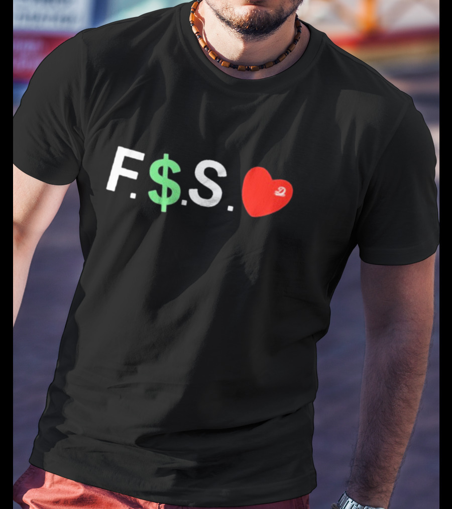 J. Cole Dreamville F.$.S Red Heart Dollar Sign T-Shirt