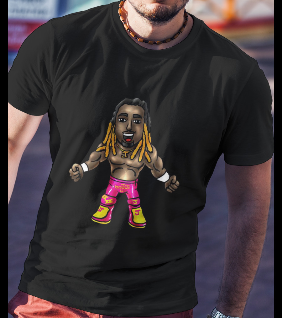 Brawler Cartoon Bout It Pink Yellow J T-Shirt