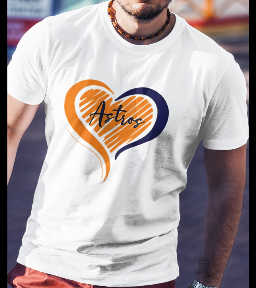 Houston Astros Heart T-Shirt