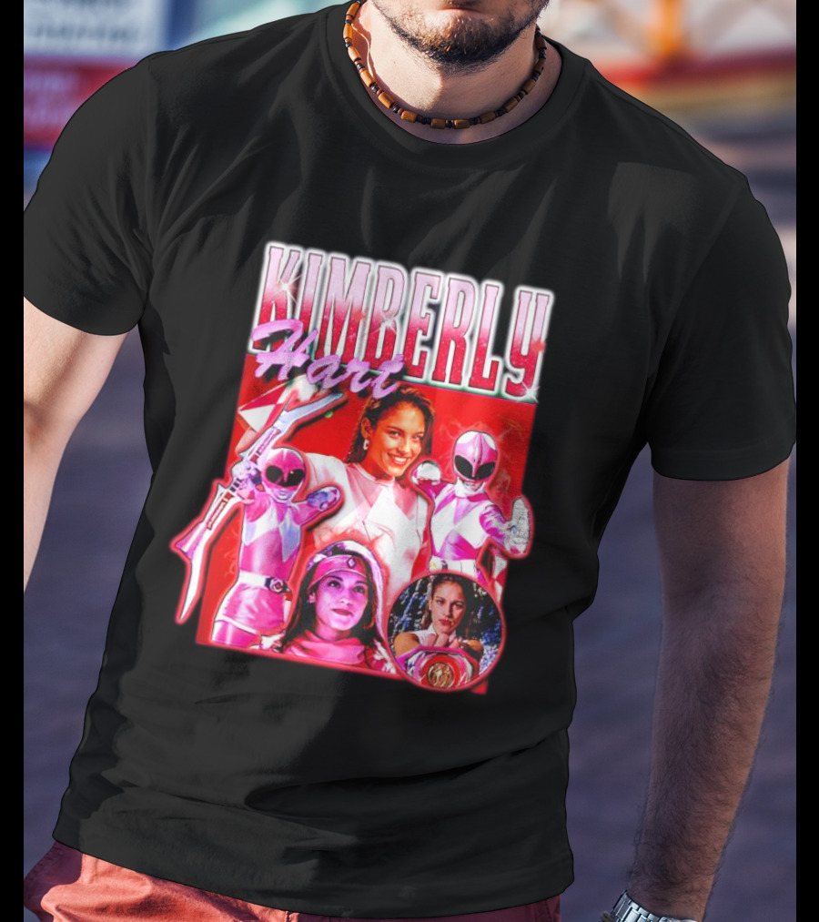 Kimberly Hart Mighty Morphin Pink Ranger Power T-Shirt