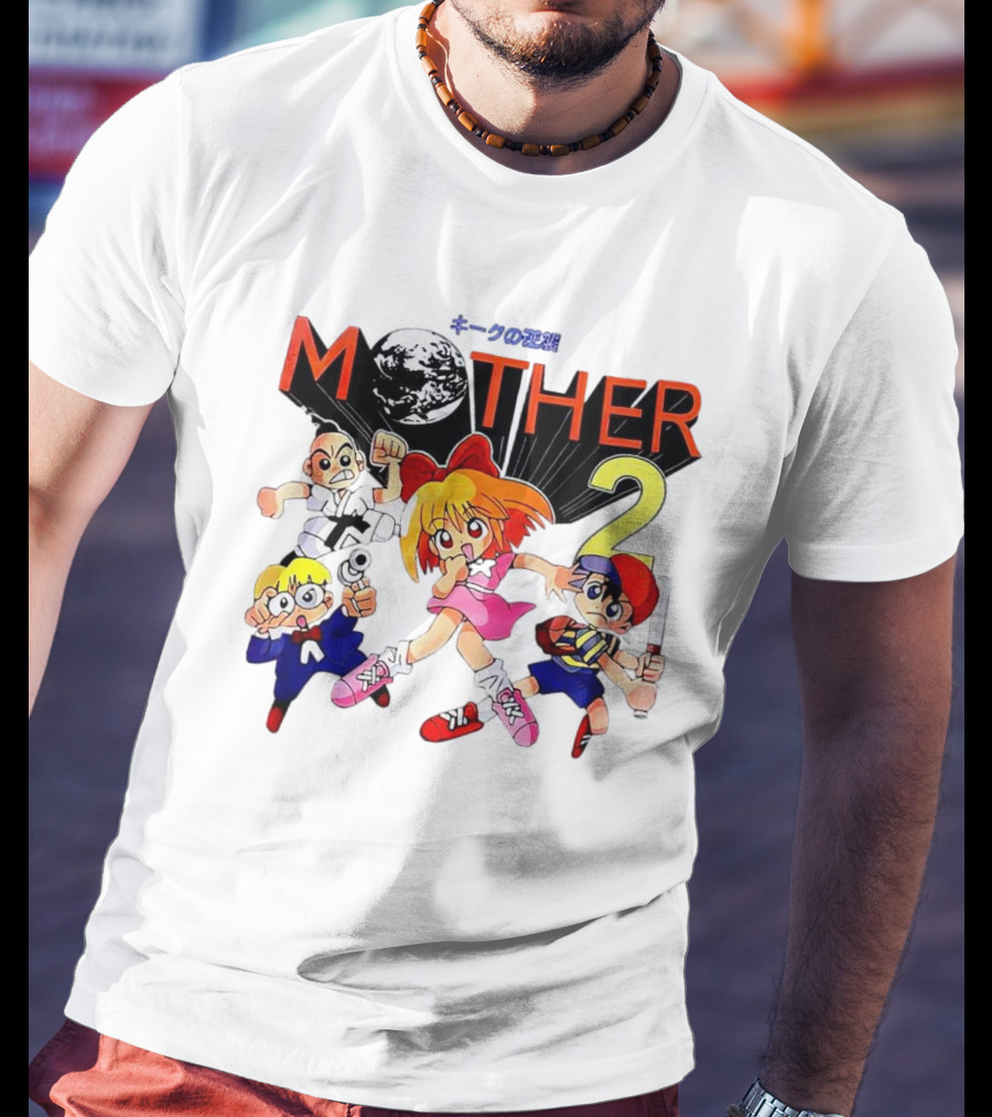 Mother 2 Comix Nintendo Game Characters And Earth T-Shirt