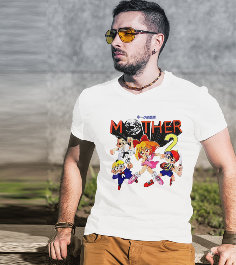 Mother 2 Comix Nintendo Game Characters And Earth T-Shirt