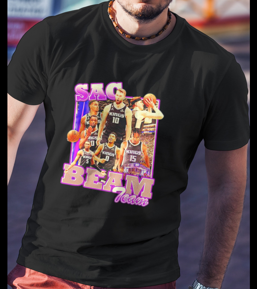 Sacramento Kings Sac Beam Team Basketball Players T-Shirt