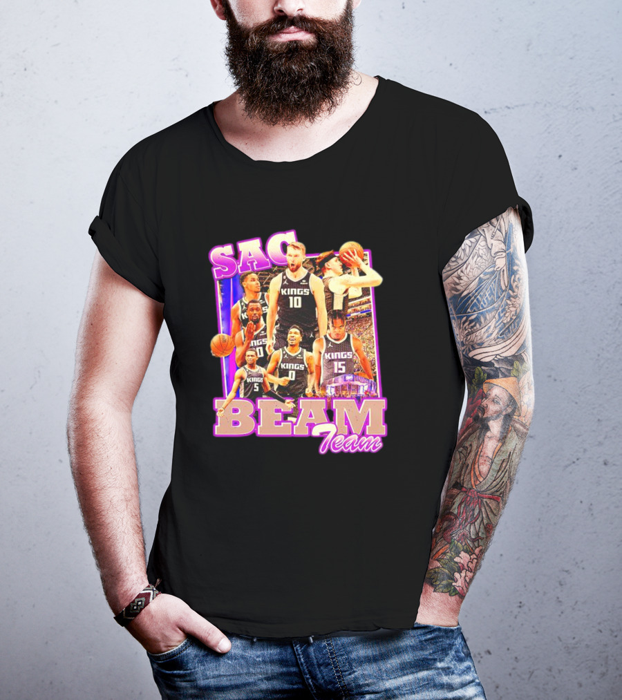 Sacramento Kings Sac Beam Team Basketball Players T-Shirt