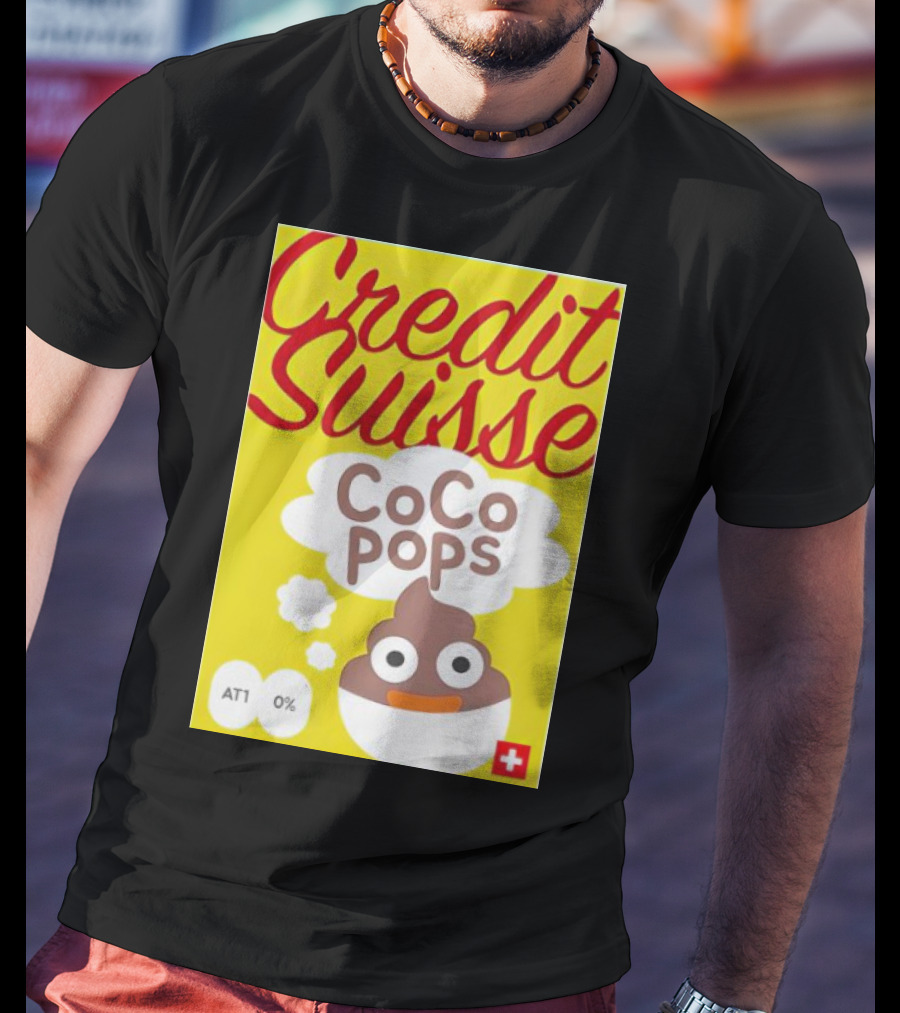Credit Suisse CoCo Pops Parody Box AT1 0% T-Shirt