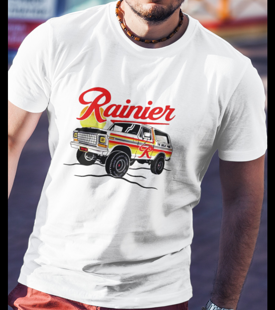 Rainier Beer Vintage Truck Adventure T-Shirt