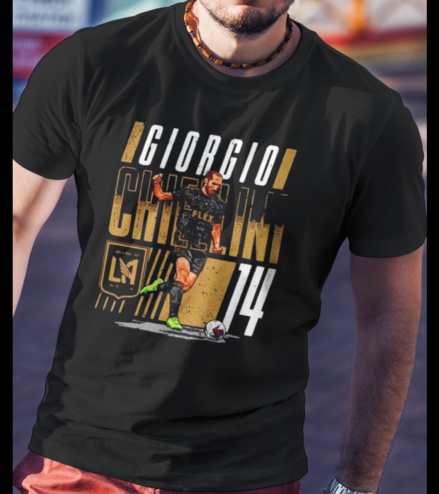 Giorgio Chiellini LAFC Flex Number 14 Los Angeles T-Shirt