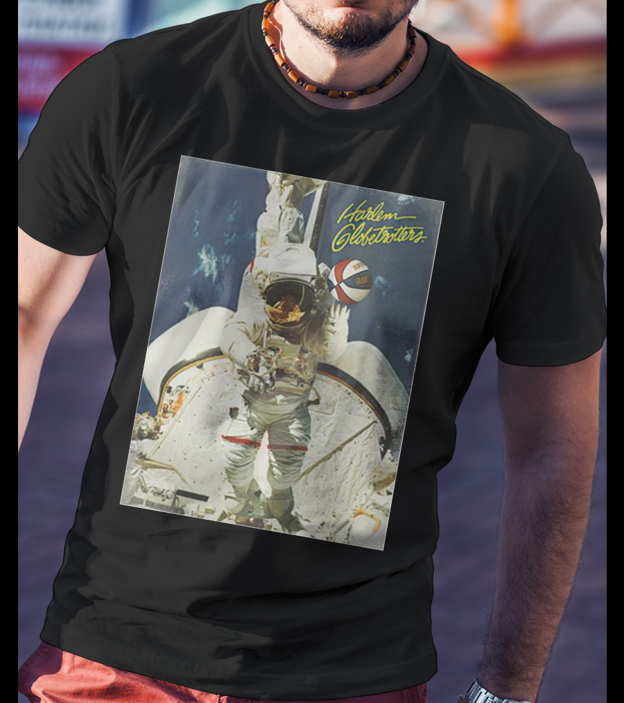 Harlem Globetrotters Astronaut Space Basketball Adventure T-Shirt